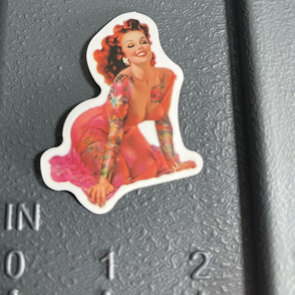TATS Sexy Pinup Gorgeous Sticker Retro Vintage BomberGirl Ace Pilot - Picture 3 of 4